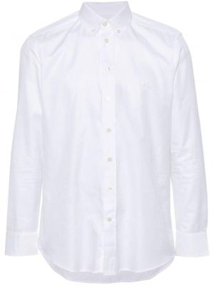 Haftowana koszula z nadrukiem z wzorem paisley Etro biała