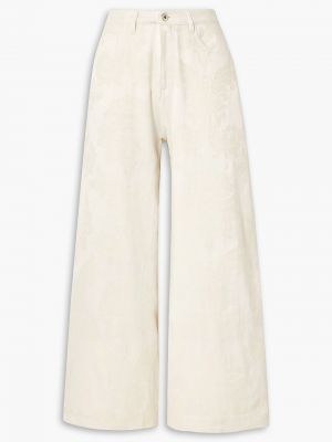Luźne spodnie Marques Almeida - Biały