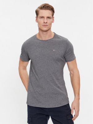 T-shirt slim Tommy Jeans gris