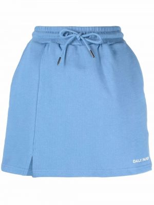 Spódniczka mini bawełniana Daily Paper, niebieski