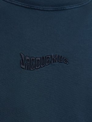 Βαμβακερή μπλούζα Jacquemus μπεζ