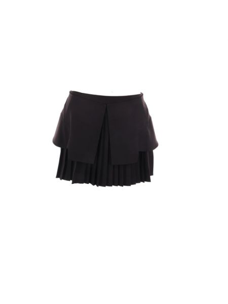 Mini spódniczka plisowana Andrea Adamo czarna