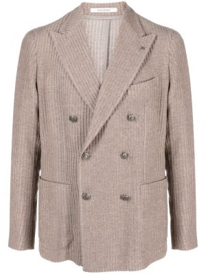 Dobbeltradet blazer Tagliatore brun