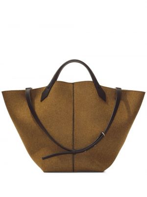 Plstěná nákupná taška Proenza Schouler hnedá