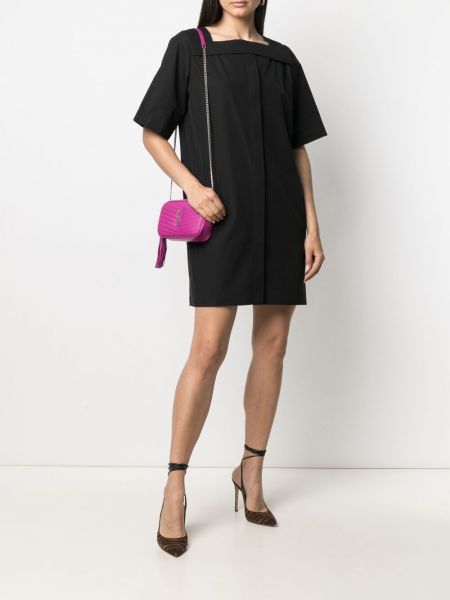 Mini vestido plisado Givenchy negro
