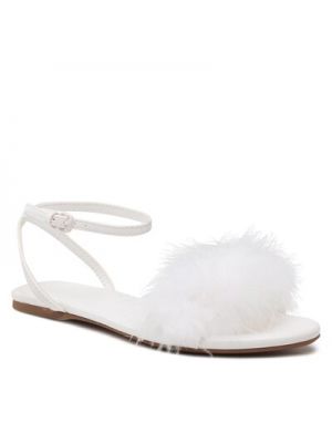Sandale din piele din piele ecologică Jenny Fairy alb