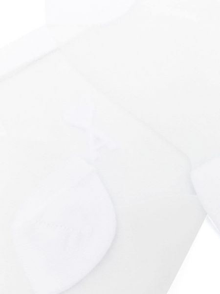 Chaussettes transparentes de motif coeur Ami Paris blanc