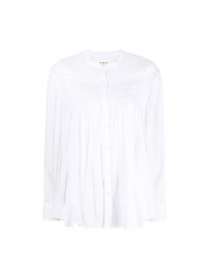 Oversize t-shirt aus baumwoll Isabel Marant Etoile weiß