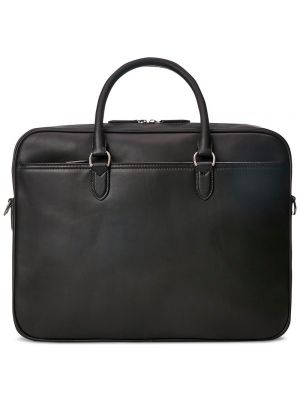 Кожаная сумка Polo Ralph Lauren черная