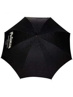 Зонт с принтом Alexander Mcqueen, черный