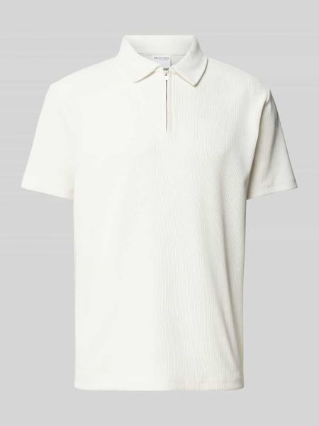 Polo relaxed fit Selected Homme biała