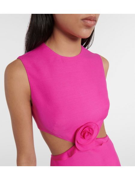 Krepové šaty Valentino růžové