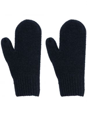 Плетени ръкавици Acne Studios синьо