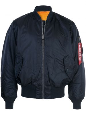 Överdimensionerad bomberjacka Alpha Industries blå