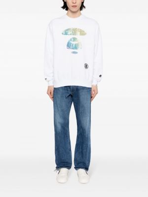 Sweatshirt mit print mit rundem ausschnitt Aape By *a Bathing Ape® weiß