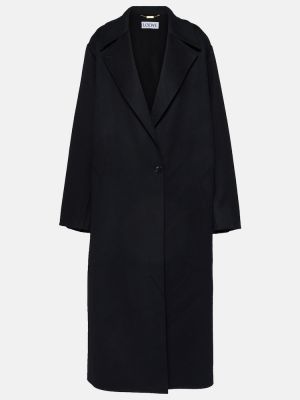 Kašmírový vlněný kabát Loewe černý