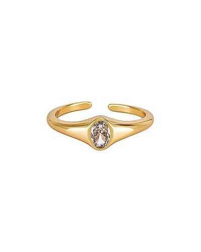 Кольцо металлическое Natalie B Jewelry, золотой