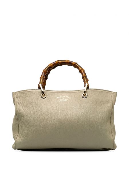 Bambusová nákupná taška Gucci Pre-owned