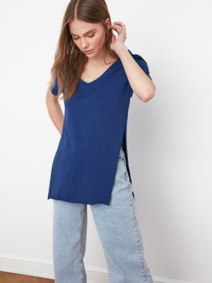 Asimetriškas marškinėliai Frogies mėlyna