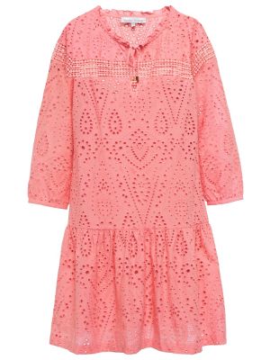 Bavlněné šaty Heidi Klein růžové