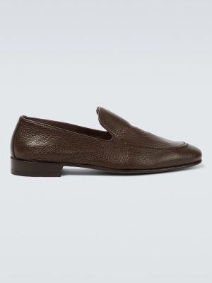 Nahast loafer-kingad Manolo Blahnik pruun