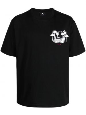Pamut póló Mauna Kea fekete
