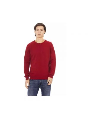 Sweter wełniany Baldinini czerwony