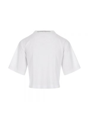 Camiseta de malla Paco Rabanne blanco
