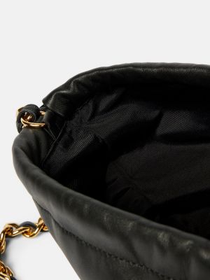 Kožená taška Khaite čierna