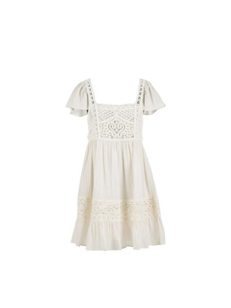 Sukienka mini koronkowa Twinset biała