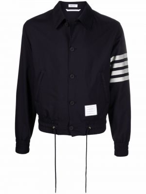 Gestreifte bomberjacke Thom Browne blau