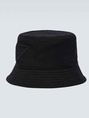 Nylónová čiapka Prada čierna