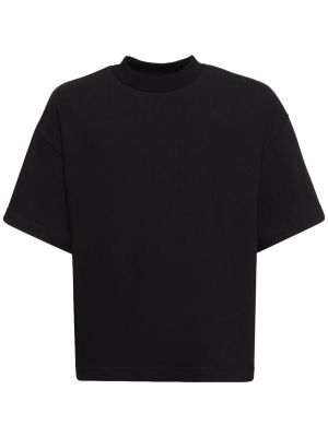 Bombažna majica Seventh črna