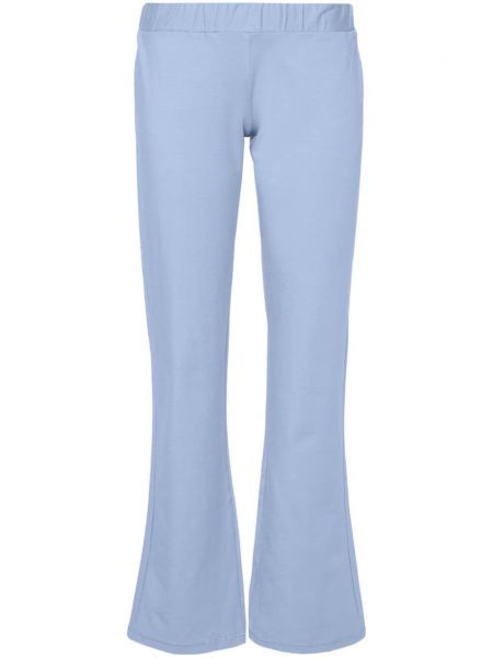 Pantaloni cu picior drept Versace Jeans Couture albastru