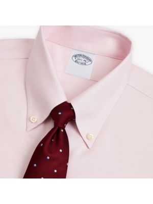 Slim fit hemd mit geknöpfter aus baumwoll Brooks Brothers pink