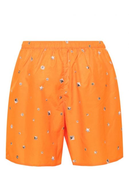 Kratke hlače s printom Acne Studios narančasta