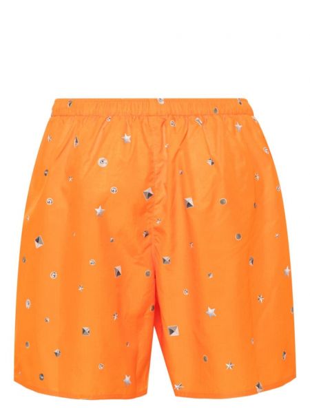 Shorts mit print Acne Studios orange