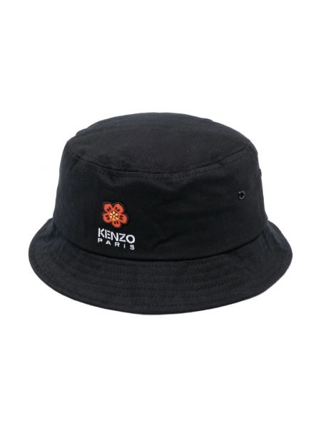 Sombrero de flores Kenzo negro