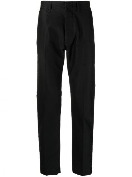 Pantalon chino en coton plissé Tom Ford noir