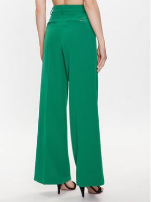 Voľné bavlnené priliehavé nohavice Liu Jo zelená