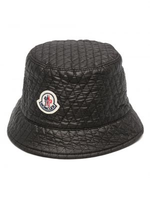 Pikowany kapelusz Moncler czarny