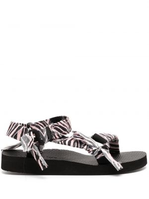 Sandale cu imagine cu model zebră Arizona Love negru