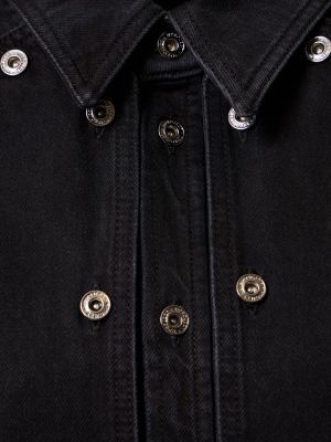 Oversized rifľová košeľa Y/project čierna