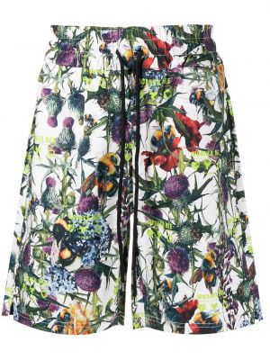 Kratke hlače s cvjetnim printom s printom Mauna Kea bijela