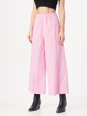 Широки панталони тип „марлен“ Max&co розово