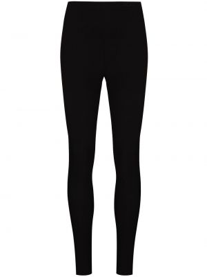 Hímzett leggings Valentino Garavani fekete
