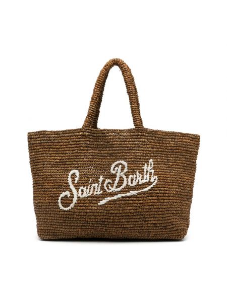 Strand shopper handtasche Saint Barth braun