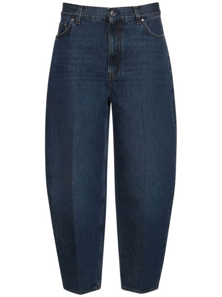 Bomull tapered fit jeans Toteme blå