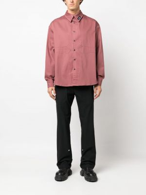 Bavlněná košile Av Vattev růžová