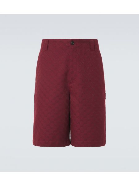 Bomull bermudashorts Gucci rød